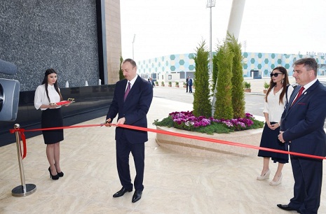 Ilham Aliyev, his spouse attend opening of recreation and entertainment center - PHOTOS